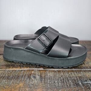 Papillio Almina Platform Womens Size 8 EU 39 Narrow Sandals Shoes Black